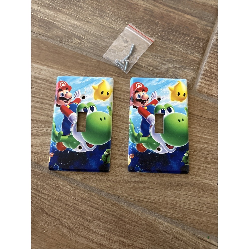 SUPER MARIO YOSHI LUIGI SINGLE LIGHT SWITCH DS NINTENDO ROOM WALL PLATE Two